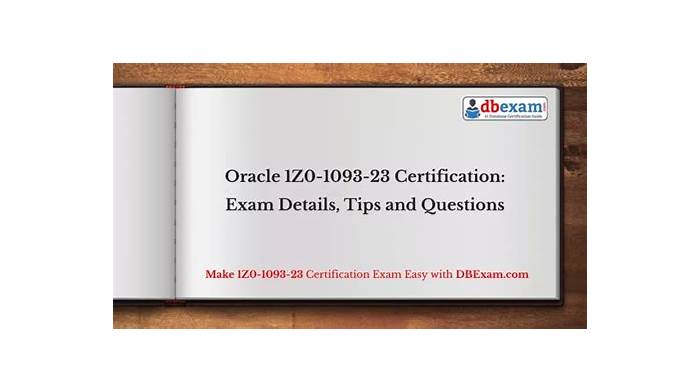 Oracle 1Z0-1093-23 PDF Demo - 1Z0-1093-23 Testantworten, 1Z0-1093-23 Kostenlos Downloden