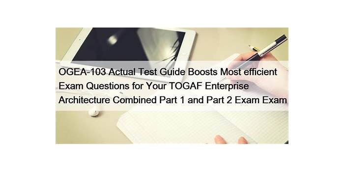 OGEA-103関連資料 & OGEA-103最新資料、OGEA-103学習指導