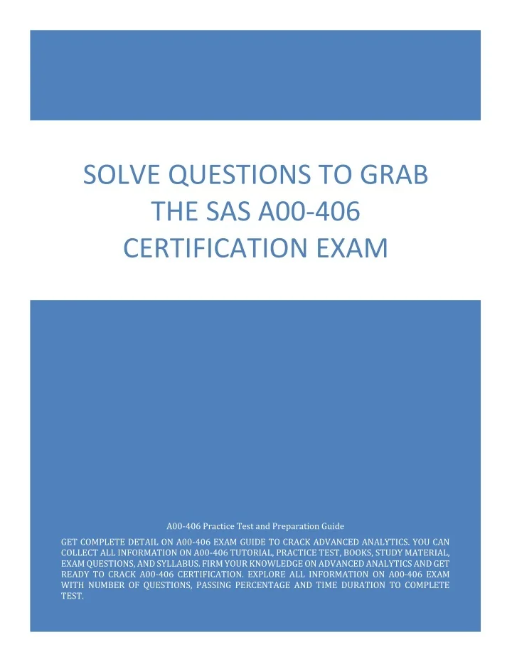 SASInstitute A00-406최신버전인기덤프문제, A00-406시험덤프샘플 & A00-406합격보장가능덤프공부