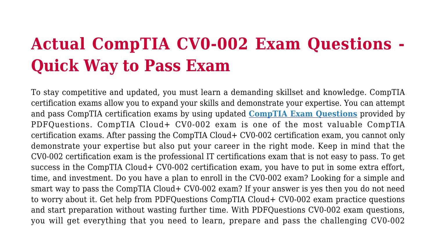 2025 CLO-002 Tests, CLO-002 Zertifikatsfragen & CompTIA Cloud Essentials+ Certification Exam Unterlage