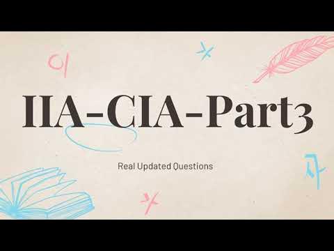 IIA-CIA-Part3 Ausbildungsressourcen & IIA IIA-CIA-Part3 Testengine