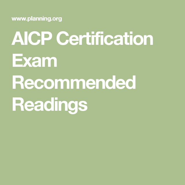 AICP Prüfungsfrage - APA AICP Unterlage, AICP Prüfungsübungen