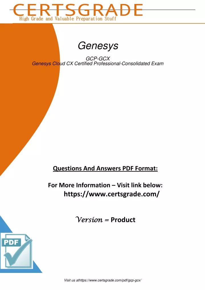 Genesys GCP-GCX Prüfungsunterlagen - GCP-GCX Zertifikatsdemo