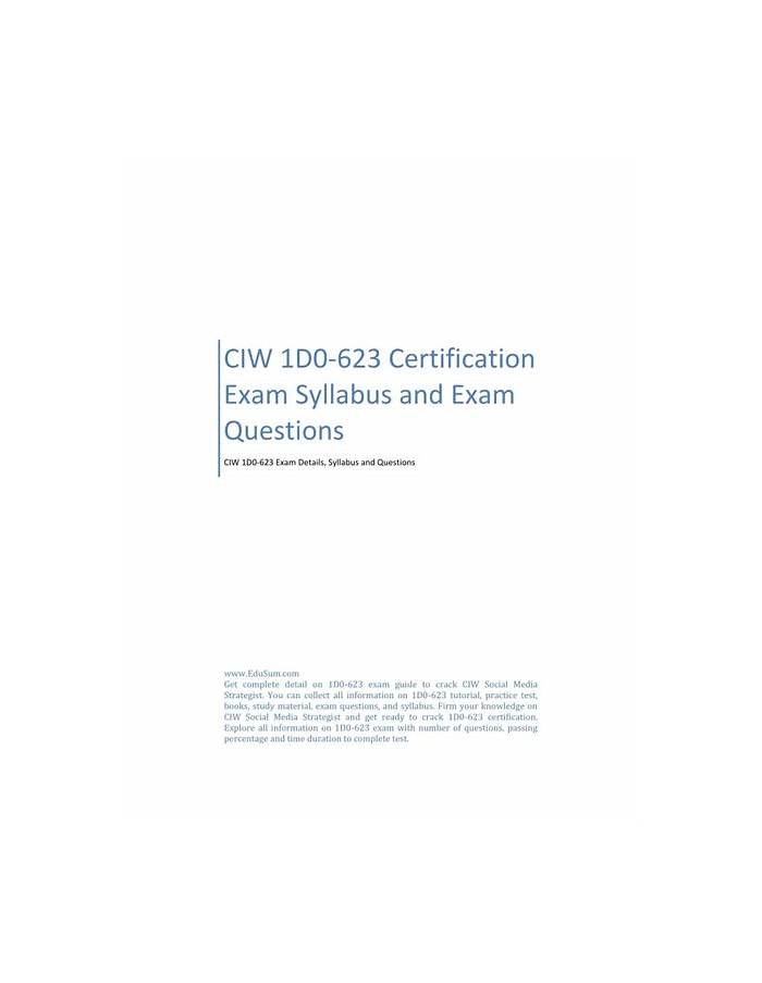 1D0-623 Fragenkatalog - 1D0-623 Fragen Und Antworten, 1D0-623 Deutsche
