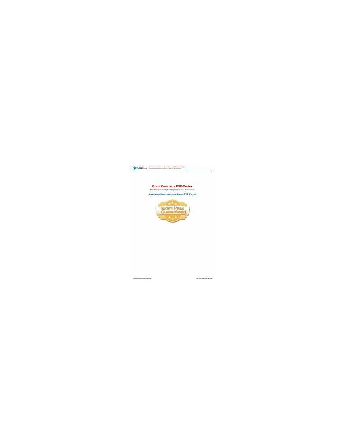 PSE-Cortex Schulungsunterlagen, PSE-Cortex Unterlage & PSE-Cortex Vorbereitung
