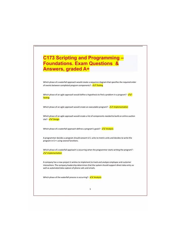 WGU Scripting-and-Programming-Foundations Prüfungs - Scripting-and-Programming-Foundations Tests, Scripting-and-Programming-Foundations Prüfung