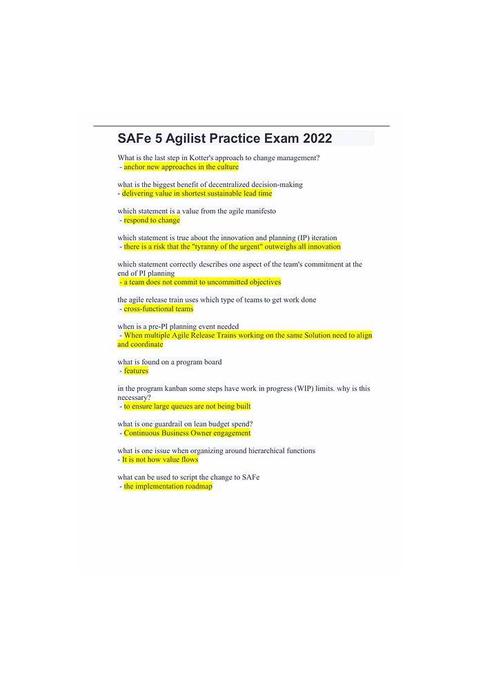SAFe-Agilist Demotesten, Scaled Agile SAFe-Agilist Lernhilfe & SAFe-Agilist Prüfungs