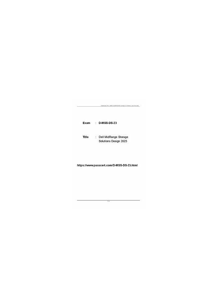 EMC D-MSS-DS-23 Prüfungsunterlagen - D-MSS-DS-23 Online Tests