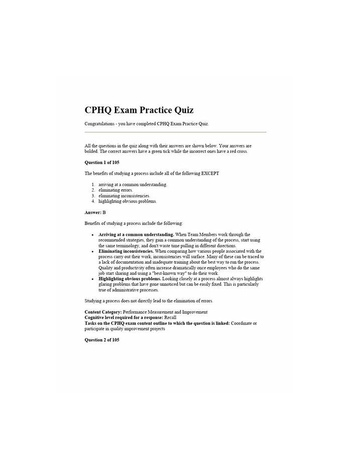 CPHQ Testing Engine - CPHQ Fragenpool, CPHQ Lerntipps