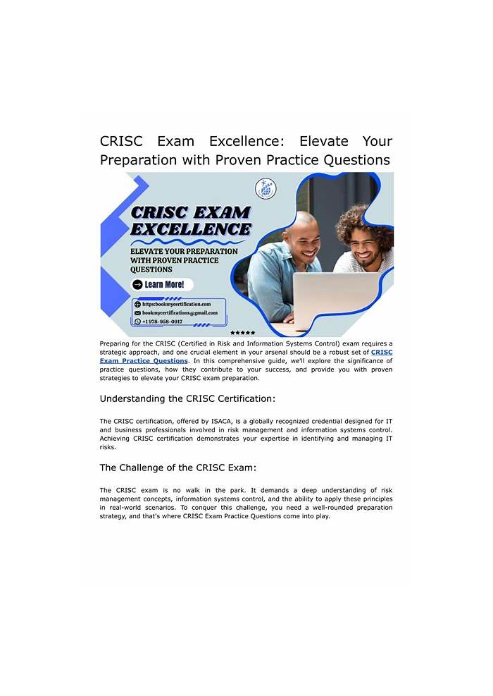 ISACA CRISC Testfagen, CRISC Zertifizierungsfragen