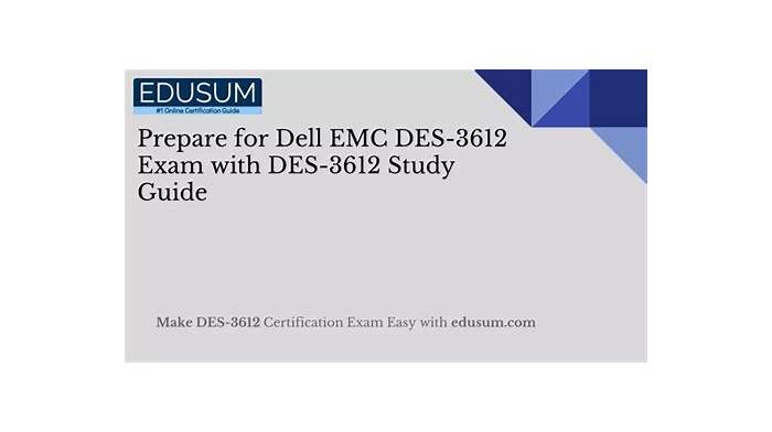 EMC DES-3612 Testengine & DES-3612 Ausbildungsressourcen
