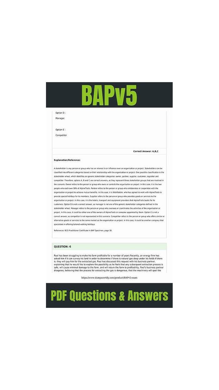 BAPv5 German, BAPv5 Tests & BAPv5 Schulungsangebot