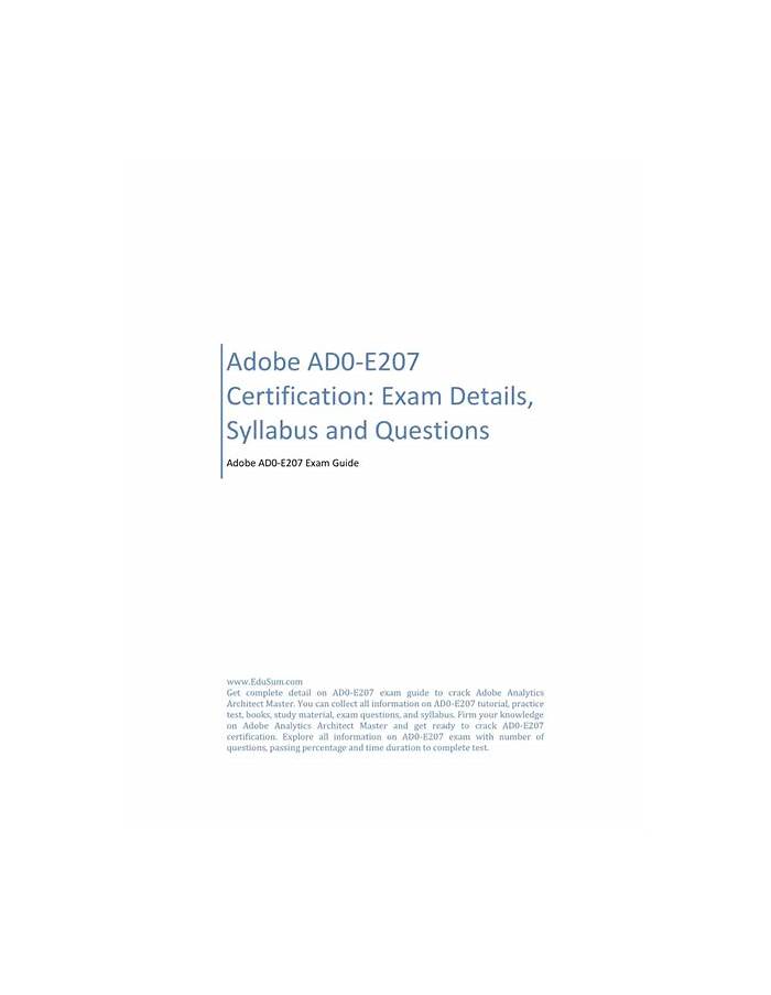 AD0-E207 Schulungsangebot - AD0-E207 Ausbildungsressourcen, AD0-E207 Deutsch Prüfungsfragen