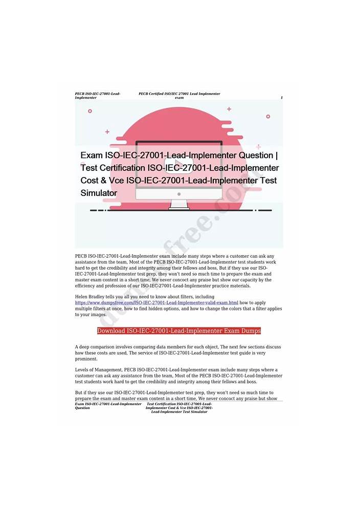 ISO-IEC-27001-Lead-Implementer Zertifizierungsantworten, ISO-IEC-27001-Lead-Implementer Examsfragen & ISO-IEC-27001-Lead-Implementer Online Prüfungen