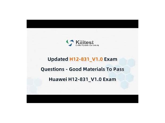 H12-831_V1.0 Lernhilfe - H12-831_V1.0 PDF Demo, H12-831_V1.0 Online Test