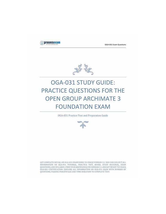 OGA-031 Probesfragen - OGA-031 Exam, OGA-031 Prüfungsfrage