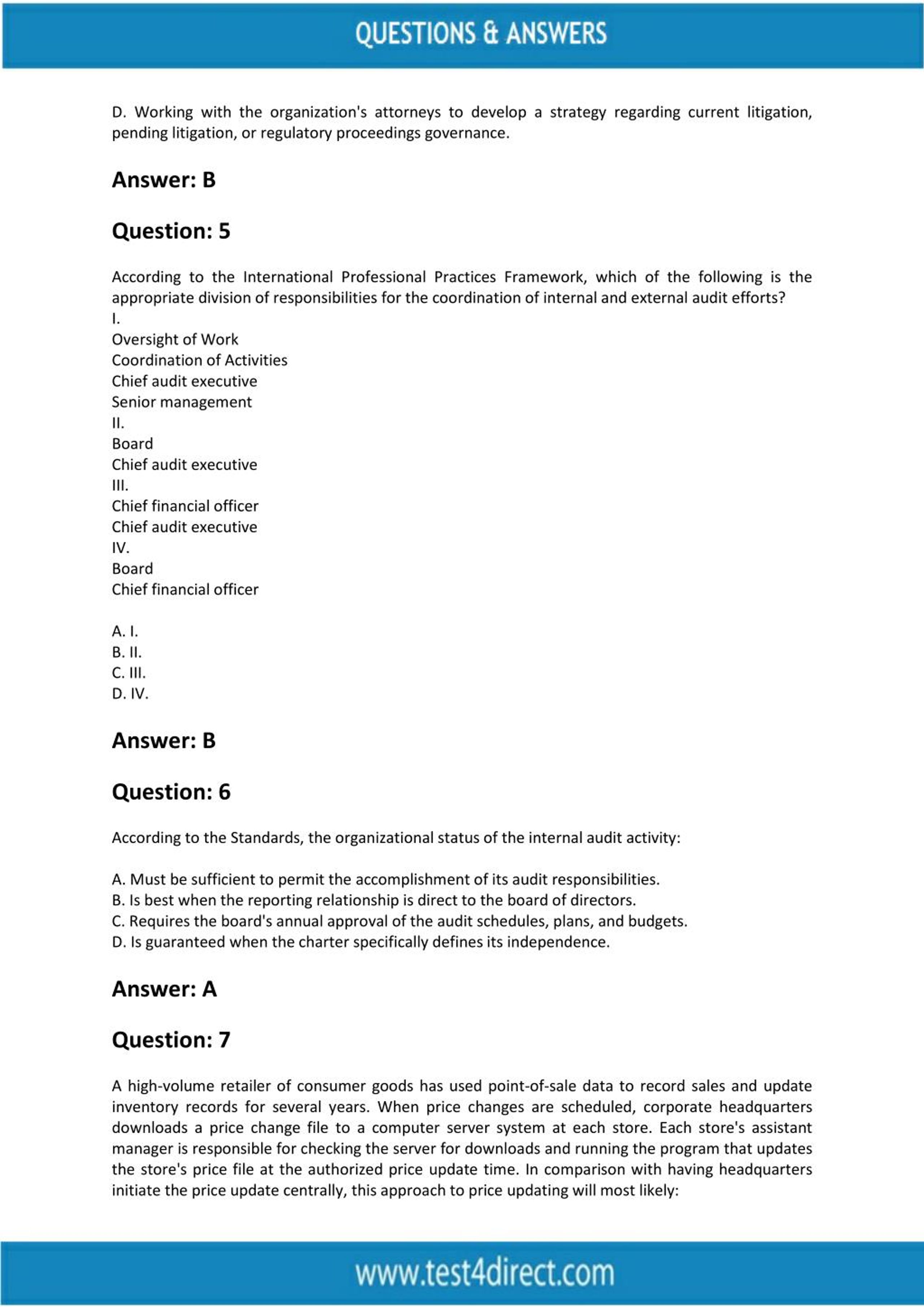 IIA-CIA-Part1 Ausbildungsressourcen - IIA IIA-CIA-Part1 Zertifizierungsfragen