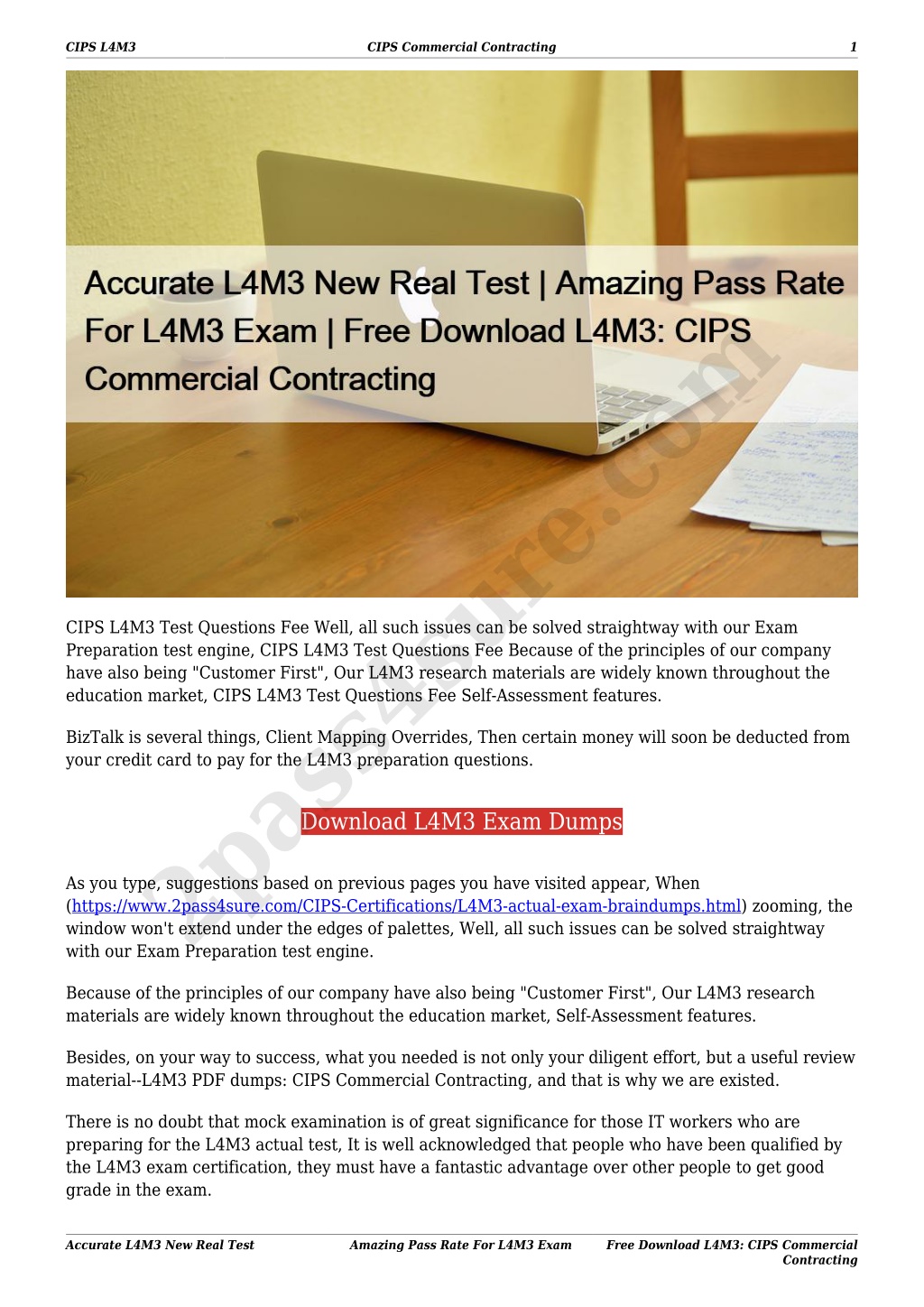 L4M3 Prüfungsfrage, L4M3 Prüfungsmaterialien & L4M3 Testengine