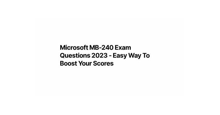 MB-240 PDF、MB-240資格勉強 & MB-240問題数